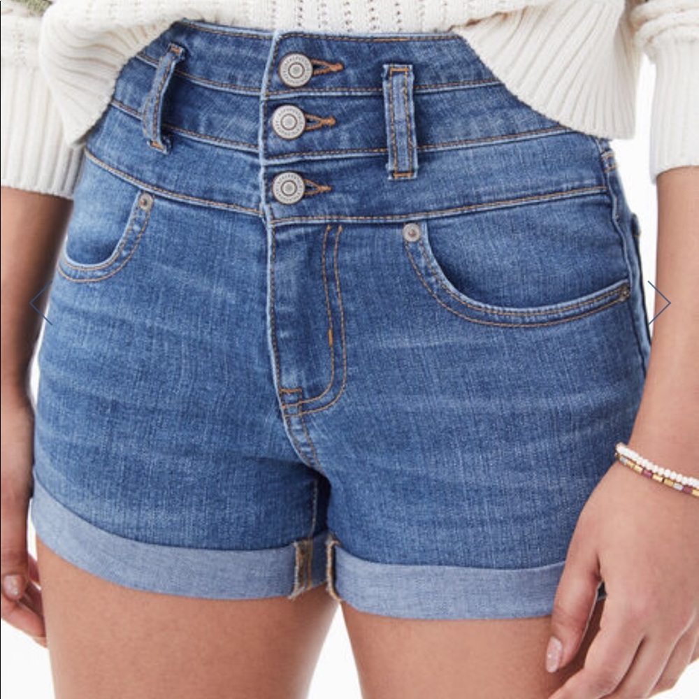 Aeropostale High Rise Jean Shorts